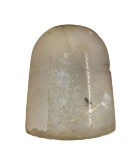 Stamp seal with a scene of adoration of divine symbols, unknown Neo-Babylonian workshop. On the