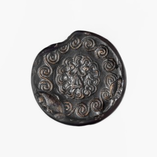 Stamp seal, unknown ancient Hittite workshop. Hittite stamp seal made of hematite. Carefully