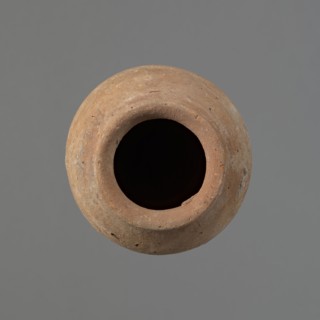 Vessel with hieratic inscription, Egyptian ceramic conical vessel tapering toward the bottom of