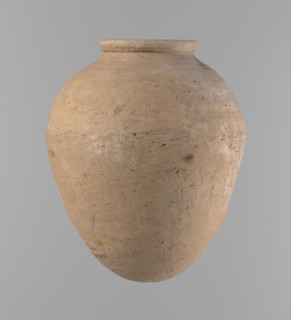 Vessel, Egyptian ceramic ovoid vessel, clay with significant organic admixture Viennese System.