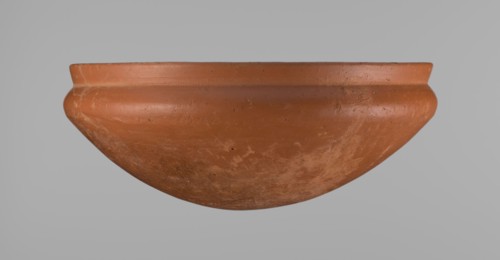 Medum-type bowl, Egyptian ceramic clay vessel, Medum-type bowl with characteristic carination under