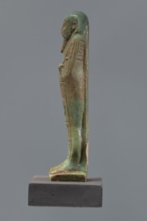 Ushabti Hora, Mummy-shaped figurine, funerary shabti, Ptolemaic Period, 332–30 BC, Egypt. Standing