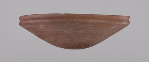 Medum-type bowl with characteristic carination under the rim. Rounded bottom. Straight, slightly