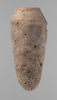 Vessel, Old Kingdom, c. 2686–c. 2181 BC; origin: Edfu; material: clay, hand-made ceramic pottery;