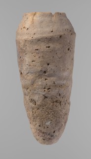 Vessel, Egyptian pottery, hand-made clay vessel; Old Kingdom, c. 2686–c. 2181 BC; from Edfu;