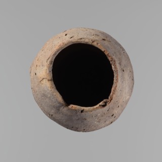 Vessel, Egyptian pottery, ceramics, clay hand-made vessel, Old Kingdom, c. 2686–c. 2181 BC; Edfu