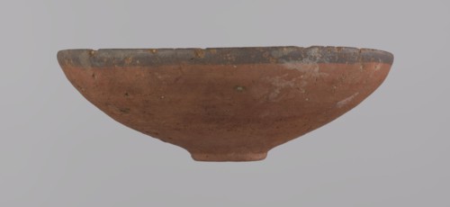 Bowl, A conical clay bowl with a ring-shaped bottom, wheel-made from Nile clay type NB2, Vienna