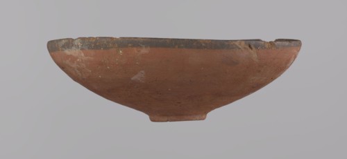 Bowl, A conical bowl with a ring-shaped ring bottom, wheel-made from Nile clay type NB2. Walls
