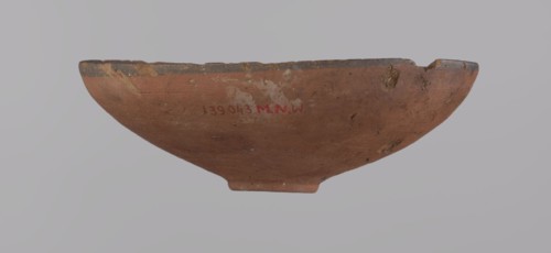 Bowl, A conical clay bowl with a ring-shaped bottom, wheel-made from Nile clay type NB2, Vienna