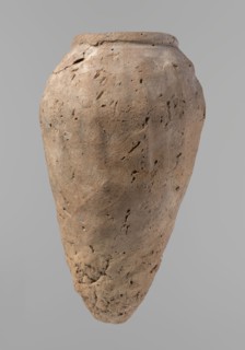 Vessel, Egyptian pottery, hand-made clay vessel, Old Kingdom c. 2686–c. 2181 BC, Edfu, vessel