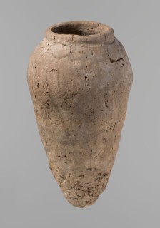 Vessel, Egyptian pottery, hand-made clay vessel, Old Kingdom c. 2686–c. 2181 BC, Edfu; comparative