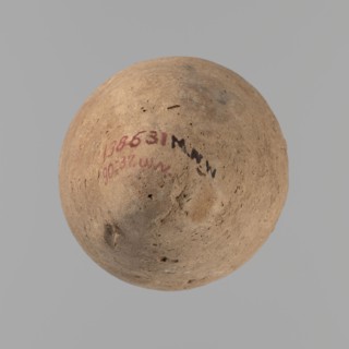Vessel with hieratic inscription, Egyptian pottery conical vessel tapering toward the bottom,