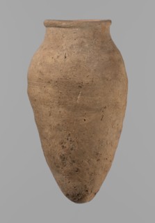 Vessel with hieratic inscription, Egyptian pottery ceramic clay vessel, Old Kingdom, ca. 2686–ca.