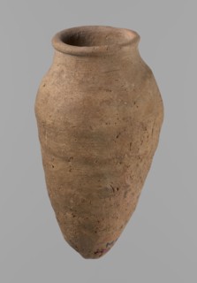 Vessel with hieratic inscription, Egyptian pottery vessel ceramic, clay, Old Kingdom, ca. 2686–ca.