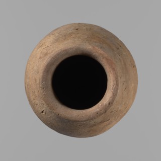 Vessel with hieratic inscription, Egyptian pottery ceramic clay vessel, Old Kingdom, ca. 2686–2181