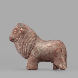 Bull figurine, Roman period, Tell Atrib, figurine, height 12.5 cm, width 16 cm, A sculpted animal