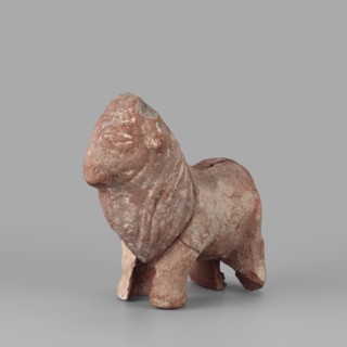 Bull figurine, Roman period, Tell Atrib, figurine, height 12.5 cm, width 16 cm, A small weathered