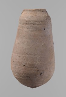 Vessel, unknown creator; Egyptian pottery, ceramic clay vessel; New Kingdom ; from Deir el-Medina,