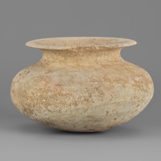 Vessel, unknown northern Mesopotamian workshop; viseless vessel for oils and ointments; low vessel