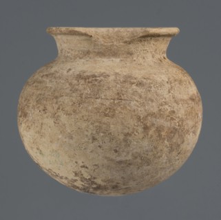 Globular vessel, unknown Northern Mesopotamian workshop; clay; Early Jazira III period ca. 2600–ca.