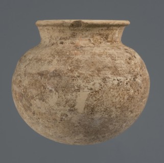 Globular vessel, unknown Northern Mesopotamian workshop, clay, Early Jazira III period ca. 2600–ca.