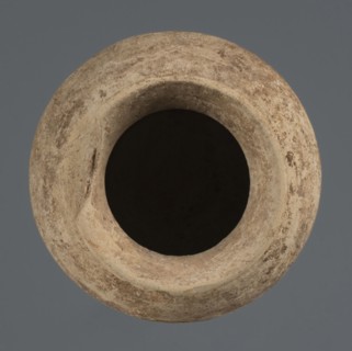 Globular vessel, unknown Northern Mesopotamian workshop, clay, Early Jazira III period ca. 2600–ca.