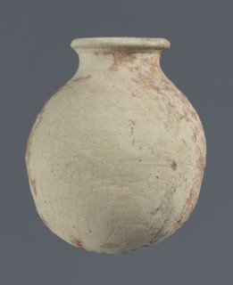 Spherical vessel, unknown northern Mesopotamian workshop, clay, Early Jazira III / Early Dynastic