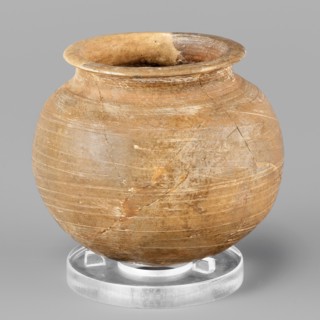 Vessel, unknown Northern Mesopotamian workshop, vice-free vessel for oils and ointments, spherical