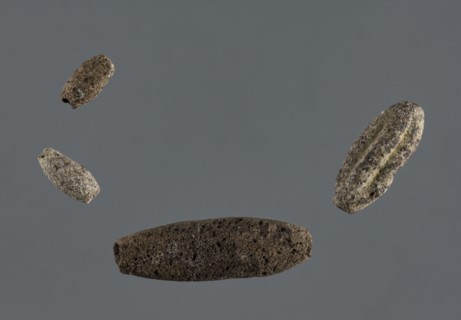 Set of four spindle-shaped beads, unknown Northern Mesopotamian workshop, Early Jazira III period