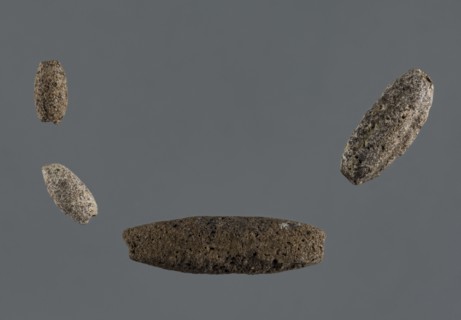 Set of four spindle-shaped beads, unknown Northern Mesopotamian workshop, Early Jazira III period