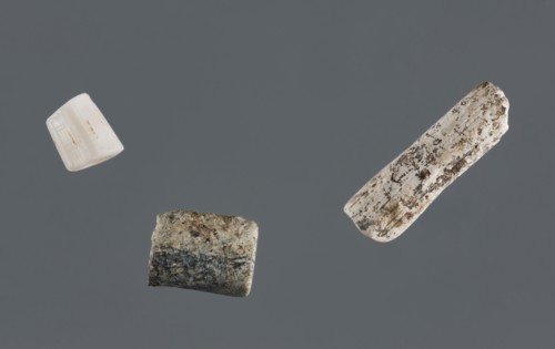 Set of three beads, unknown Northern Mesopotamian workshop, Early Jazira III period ca. 2600–ca.