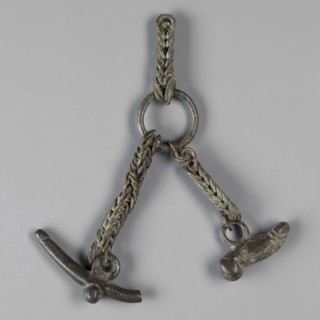 Pendant with phalluses, phalluses, pendants, amulets - body parts, 1st century, Italy, amulet,