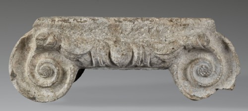 Ionic capital, unknown author, Roman architecture, capitals architect, volutes, ovoid ornament,