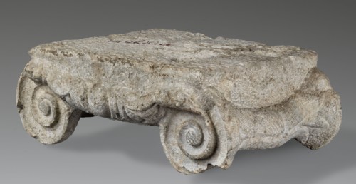 Ionic capital, Roman architecture, capitals architect, volutes, ovoid ornament, cymatium ornament,