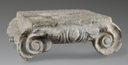 Ionic capital, Roman architecture, capitals architect, volutes, ovoid ornament, cymatium ornament,