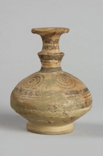 Jug, painted decoration: on the widest part of the body, on the neck and handle - horizontal lines