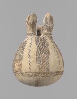 Jug, unknown Cypriot workshop, Cyprus, 1900–1650 BC. Vessel White painted ware with spherical