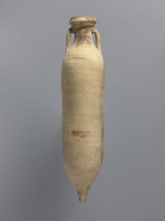 Amphora spatheion, unknown North African workshop Tunisia/Libya. Cylindrical, elongated amphora