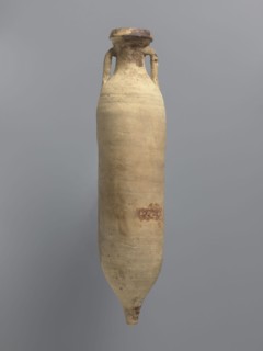 Amphora spatheion, unknown North African workshop Tunisia/Libya. Cylindrical, elongated amphora