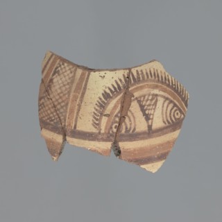 Bottle fragment, unknown Egyptian workshop. Fragment of a small water bottle, probably qulla type.