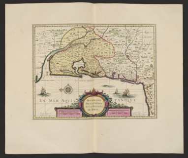 Bovrdelois, Pays de Médoc et la prevosté de Born; Gerard Valck 1651/1652–1726, publisher; Pieter