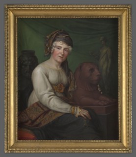 Helena Radziwill, née Przezdziecka 1753–1821, painted by Ernst Gebauer 1782–1865. Seated, body
