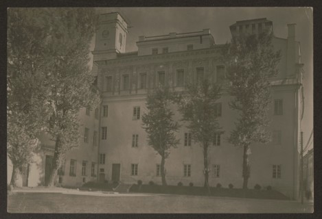 Vilnius. Stefan Batory University — From Napoleon Square. Photographer: Jan Bulhak 1876–1950.