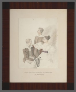 Portrait of Michalina 1816–1883, Karol 1821–1886 and Zygmunt Radziwill 1822–1892; Radziwill née