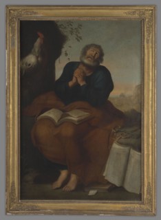 Saint Peter Praying, 19th century, painting, height 117.0 cm, width 78.0 cm. Saint Peter is seated