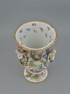 Vase, 19th/20th century, Meissen; vase; diameter 36 cm; base diameter 24 cm; formerly associated