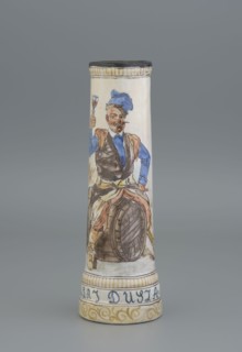 Mug. Maker: Hyzycka, Jadwiga 1856–1922, painter; Majolica Manufactory in Nieborów, manufacturer