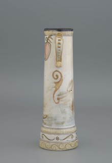 Mug. Painter: Jadwiga Hyzycka 1856–1922. Manufacturer: Majolica Manufactory in Nieborów 1881–1899.
