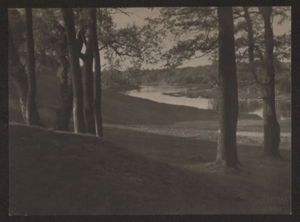 The Neris River in Tusculanum, photograph by Jan Bulhak 1876–1950, ca. 1920. Subject: the Neris