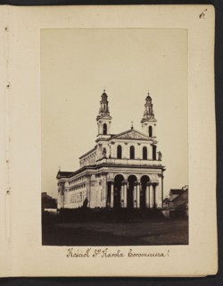 Warsaw. Church of St. Charles Borromeo according to a design by architect Henryk Marconi showing a